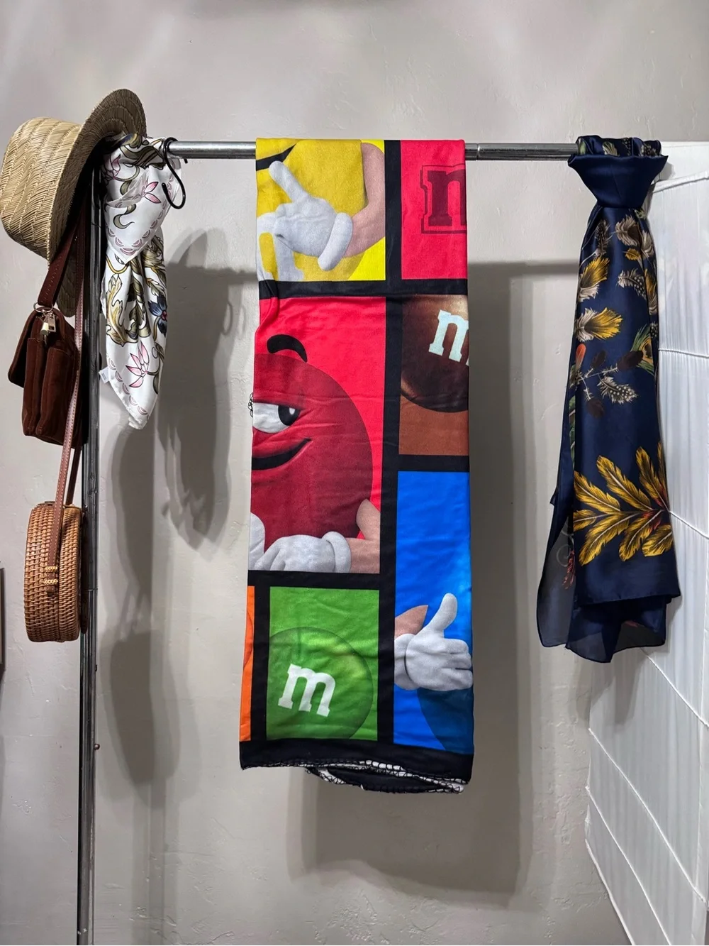 NWOT M&M'S Colorblock Character Throw Blanket - Bright M&M Panels